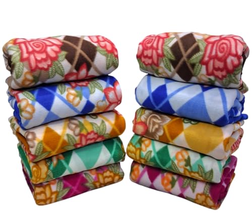 MAMRAJ Stylish Polar Fleece Single Bed AC Fleece Wool Blanket - 58x88 Inch || Skin Friendly || Multicolour || (Set of 6)| TC - 500 (B0DC5H6W67) Amazon Price History, Amazon Price Tracker