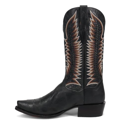 Dan Post Mens Rip Embroidered Snip Toe Casual Boots Mid Calf - Black3