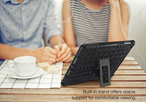 Image of MoreFit Hybrid Back Cover Case with Kickstand Wheel Pattern for iPad 9.7 (2018) / iPad 9.7 (2017)