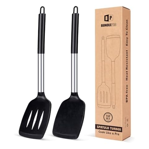 Pack of 2 Non-Stick Silicone Spatulas Cover