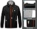 Little Donkey Andy Men's Cycling Jacket with Hood, Windproof and Waterproof, Packable Black Size XL