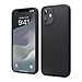 Produktbild elago Liquid Silicone Case Kompatibel mit iPhone 12 Hülle & Kompatibel mit iPhone 12 Pro Hülle (6,1"), Hochwertiges Silikon, Rundumschutz Handyhülle : 3-Layer Struktur Schutzhülle (Schwarz)