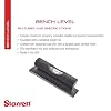 Starrett Bench Level - Ideal for Leveling in Woodworking, Metalworking, and Precision Tasks - 3-3/8 Length, Seasoned Cast Iron Body, Precision Machined Base, Single Vial - 130