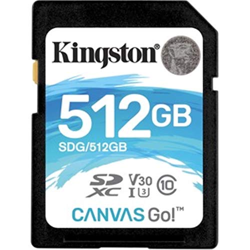 Image of Kingston SDG/512GB SD Card SD Canvas Go, Ideal for DSLRs Drones and Other SD-Card Compatible Action Cameras