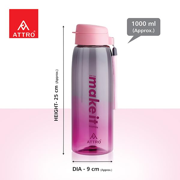 Image of ATTRO Prime Uranus Lunch Box with Sipstar Water Bottle, School Tiffin Combo-Pink