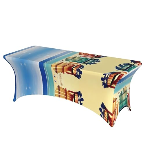 Nappe de table extensible 1,8m EdWal élasthanne premium plage