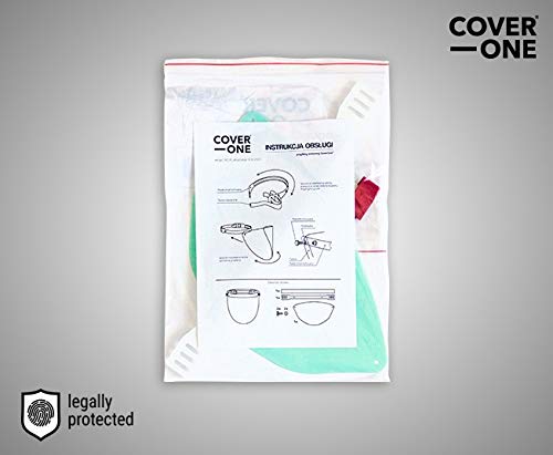 CoverOne - Visera Facial, Mascarilla Protectora Completa. Protector Facial Transparente Ajustable de Plástico Ligero para Protección (100)