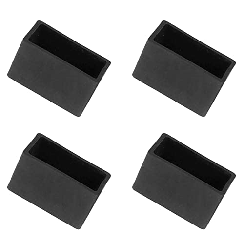 METALLIXITY Chair Leg End Cover (40mm x 20mm) 4Pcs, Rectangle PVC Furniture Feet Caps Floor Protector