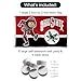 College Flags & Banners Co. Ohio State Buckeyes Split Logo Banner and Tapestry Wall Tack Pads