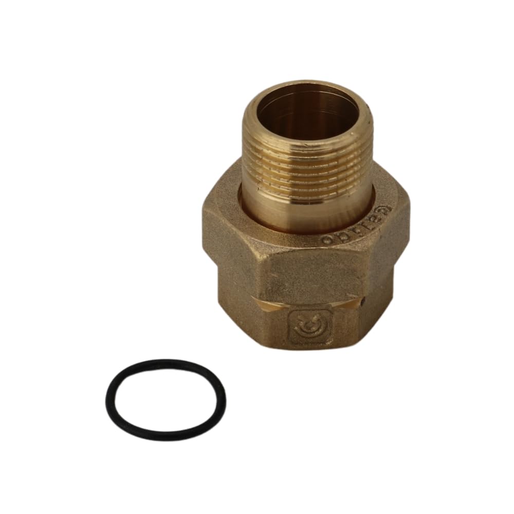 Raccordo a vite con O-ring 2" IG/AG in ottone, filettatura interna esterna in ottone, viti per acqua potabile, raccordo filettato in ottone