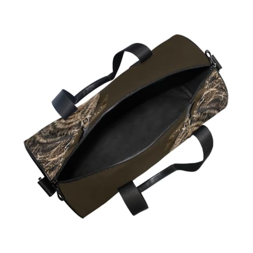 Bolsa de deporte redonda de camuflaje con bolsillo interior para cazadores de patos 5