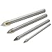4pc Tools Ceramic Tile Glass And Mirror Drill Bit Set 4mm 6mm 8mm 10mm TE268 by A B Tools