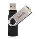 Hama 32GB USB-Stick USB 2.0 Datenstick (10 MB/s Datentransfer, mit Öse zur Befestigung am Schlüsselring, Speicherstick, Memory Stick aus Metall, geeignet für Windows/MacBook) Silber
