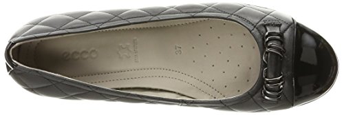 Ecco Women's Touch Quilted Ballerina, Black/Black, 41 Eu/10-10.5 M Us #TOP4