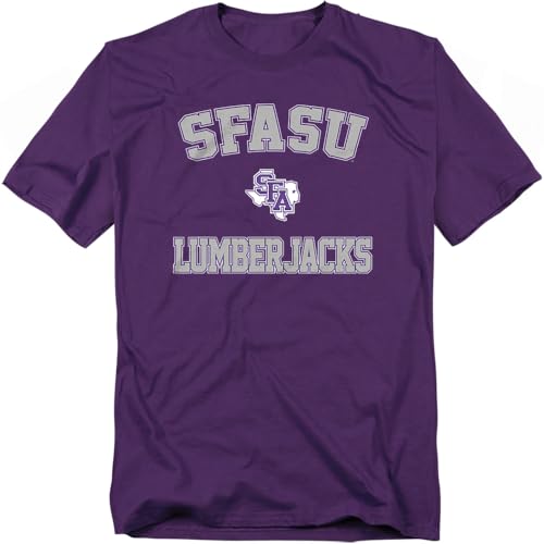 LOGOVISION Stephen F. Austin State University Campus Classic Unisex Adult T Shirt, Purple, Medium