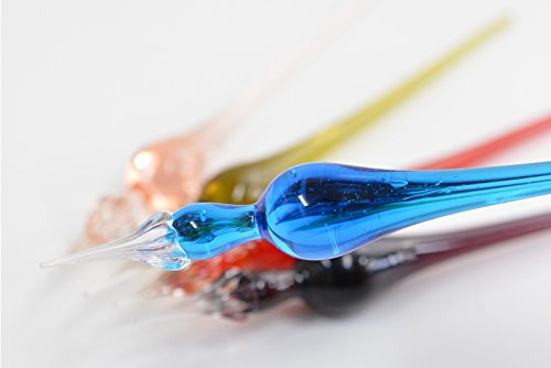 オリーブグリーン 六角形ガラスペン オリーブグリーン 六角形ガラスペン