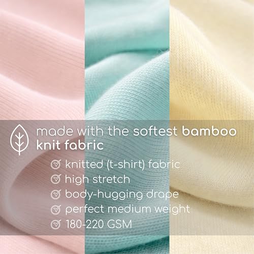 Image of Organic Bamboo Cotton Baby Nappies Pack of 3 | Soft, Breathable & Reusable Solid Cloth Diapers | Multicolor 0-3 Months