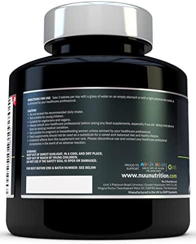 BCAA Tablet 1000mg, 425 Tablets, 3000mg Daily Serving, 141 Day Supply, 2:1:1 BCAAs Branch Chain Amino Acids + B6