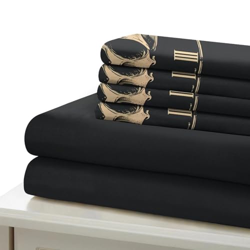 Housse de couette crâne 140x200cm en microfibre douce imprimée 3D - 7