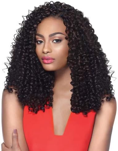 Outre Synthetic Hair Crochet Braids X-Pression Braid 4 In 1 Loop Bohemian Curl 14" (4-Pack, 1B)