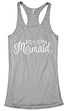 Threadrock Women's Part-time Mermaid Racerback Tank Top