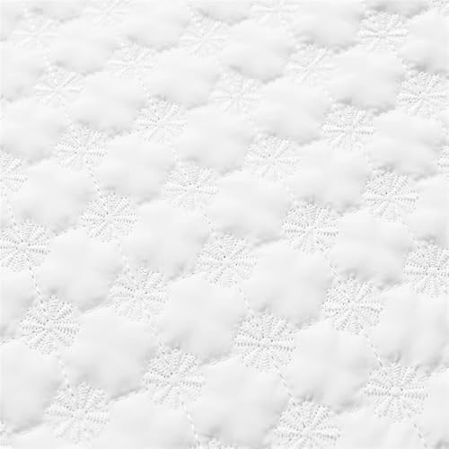 Tissu coton matelassé blanc 200x145 cm pour doublure de veste fille