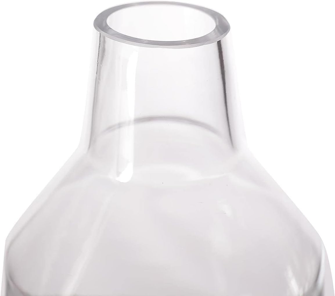 Tableclothsfactory 2 Pack 12" Tapered Neck Clear Glass Flower Vase Centerpieces