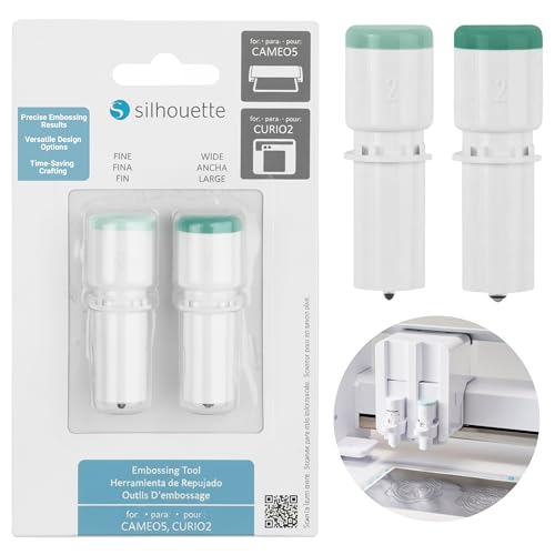 Set of 2 Embossing Tools for Silhouette Cameo 5 and Silhouette Curio 2