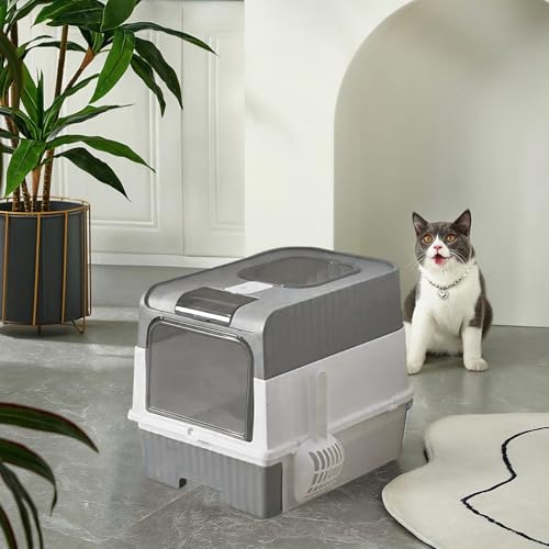 Bac à litière pour grands chats anti odeur pour éliminer les saletés - 3