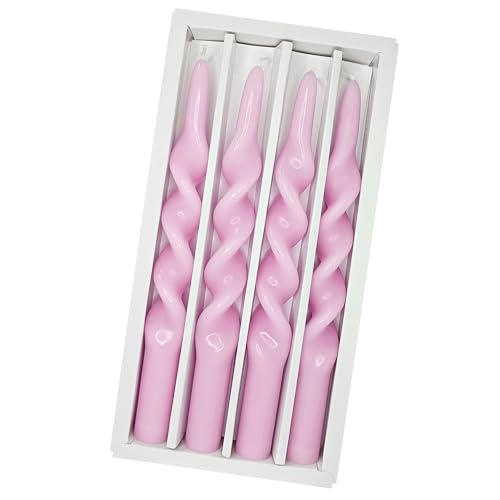 Bougies coniques torsadées pour décoration de table de mariage chic