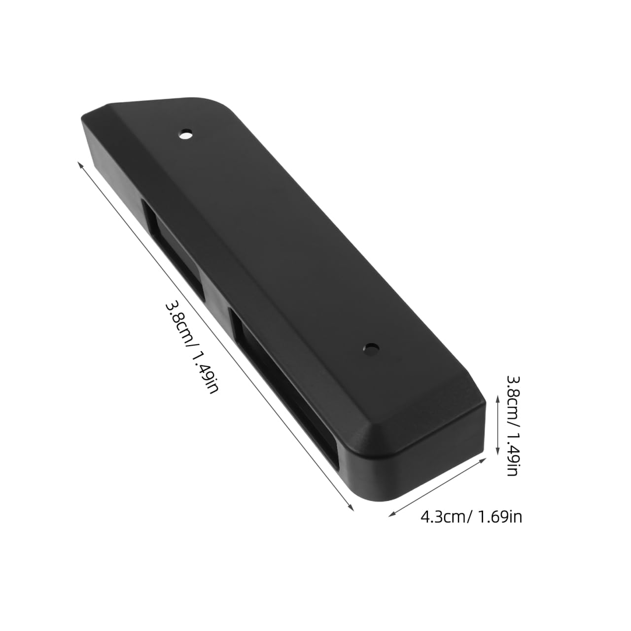 SHINEOFI 1 Paar Selbstklebende Acryl Wandhalterung für Waage Einfach zu Montierender Waagenhalter in Schwarz Platzsparend für Badezimmer und Zuhause