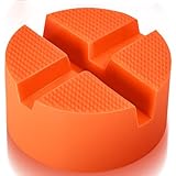 Pinch Weld Jack Pad Adapter, Silicone X-Slotted Floor Jack Pads, Easily Fits Different Cars, Thicker Sturdy and Grippy Car Jack Pad Accessories, Frame Rail Protector, 3.94 x 3.94 x 1.9 in