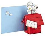 Hallmark Pop Up Peanuts Birthday Card (Snoopy Dog House)