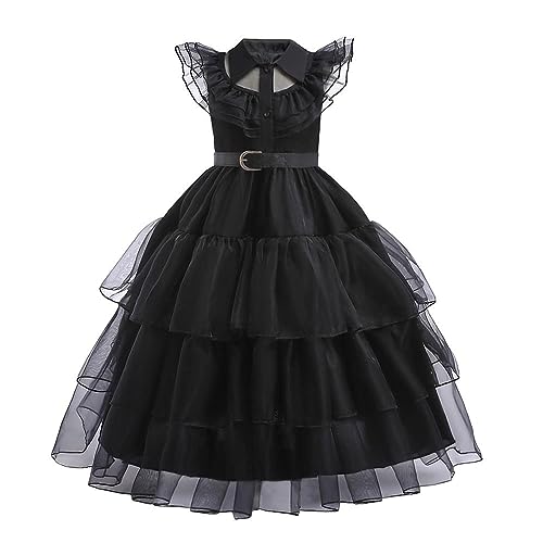 Lito Angels Gothic Black Prom Party Fancy Dress Up Costume for Kids Girls Age 11-12 years (Tag Number 150)