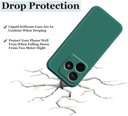 Image of A rtistque Back Cover Case for Realme Narzo N53 with Camera Protection | Shockproof TPU | Stylish Protective Design | Slim Fit | Ultra Matte | Realme Narzo N53 Back Cover - Green