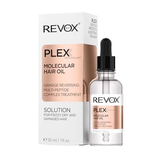 REVOX B77 - Plex Molecular Hair Oil, 30 ml, Aceite Cabello Seco y Dañado, Complejo Multipéptido que Restaura las Fibras Capilares, Nutre y Restaura el Pelo, Antiencrespamiento Cabello
