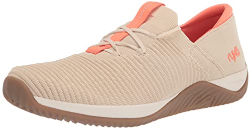 Ryka Womens Echo Knit Fit Slip-on Sneaker, Beige,...