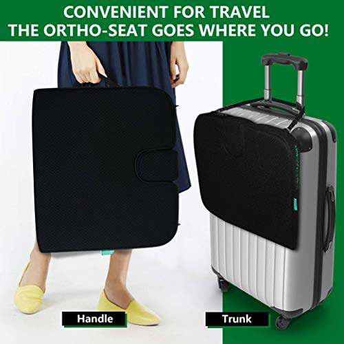 Ihealthcomfort Portable Large Wedge Seat Cushion Orthopedic Memory Foam Wellness Car Seat Office Chair Cushion Pad(19.7×17.7In) #TOP6