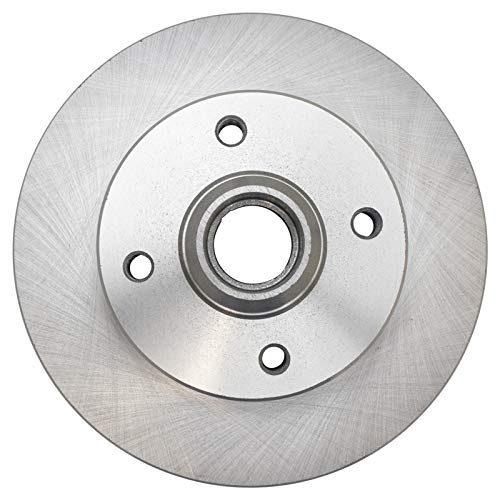 Image of TRQ Rear Brake Pad and Rotor Set Ceramic Solid Rotors
