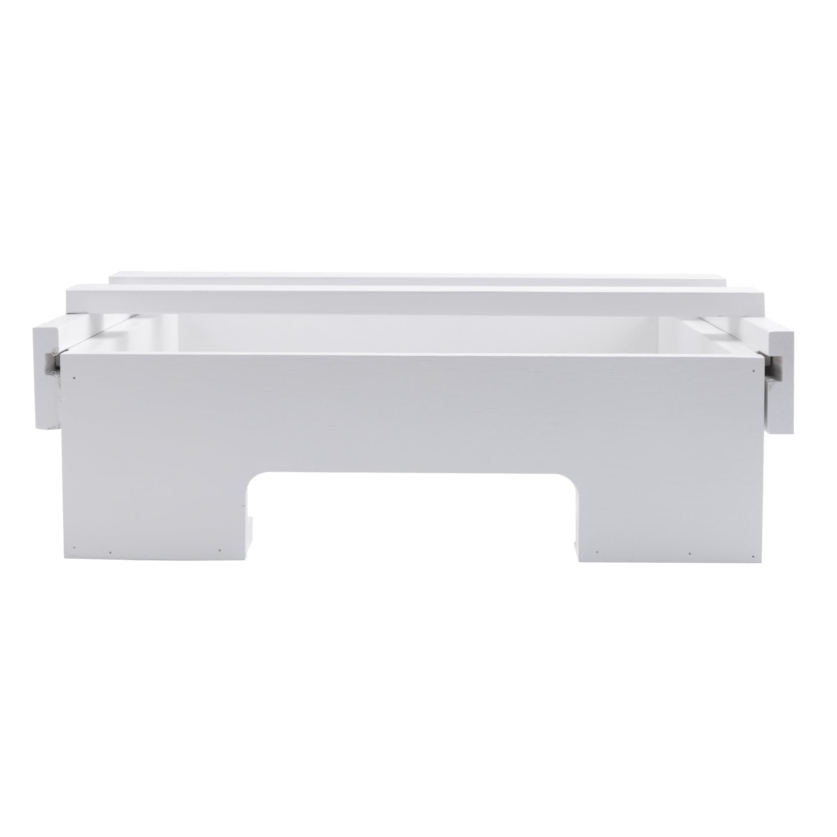 Distributeur D'Assiettes En Papier 10 Pouces, Support D Assiettes En Bambou Sous Armoire Assiette Verticale De Comptoir De Cuisine Blanche