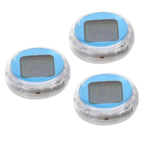 MAGICLULU 3 Piezas instrumento de motocicleta relojes de coche para tablero reloj de digital auto estrellarse mini pequeño reloj digital para coche reloj del tablero el plastico