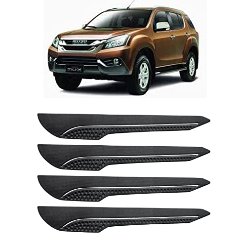 Image of AOSIS-Car Bumper Protector /Bumper Guard for Isuzu MUX with Single Chrome Stripe (4-Pcs)