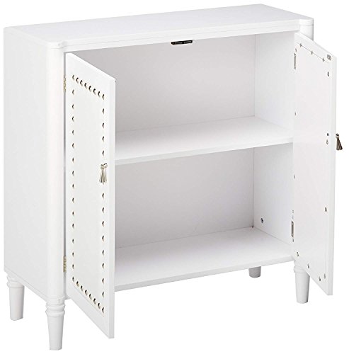 Kings Brand Furniture 2 Door Entryway Console Table Accent Cabinet, White, White #TOP4