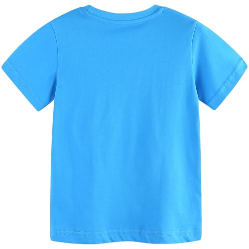 Image of AIWUHE Toddler T Shirts Cotton Summer Tshirts Boys Girls Short Sleeve Tee Tops Casual Graphic Clothes Crew Neck Shirts 2-6Y