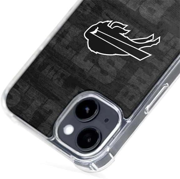 Skinit Phone Case Compatible with MagSafe iPhone 14 - Officially Licensed NFL Buffalo Bills Black & White Design