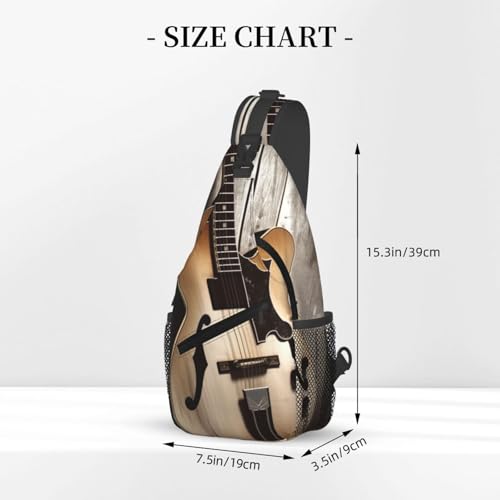 Guitar Pictures Cross Chest Bag Bolsa Deportiva Unisex miniatura 3