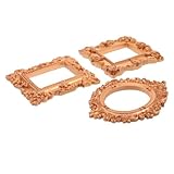 Acabado dorado vintage de calidad: estos mini marcos dorados de estilo vintage ofrecen una apariencia clásica con un diseño de marco de fotos vintage de resina que permanece impecable a través del manejo repetido, mini marcos vintage, mini marco de fotos vintage