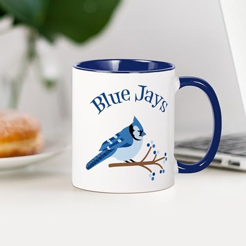 Taza de cerámica 11 oz para café CafePress Blue Jays miniatura 4