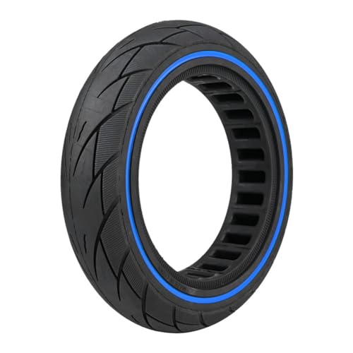 motorized scooter 10 * 2.125 Solid Tire for Ninebot F40 F30 F20 Electric Scooter Explosion-Proof Replacement 10 Inch Rubber Honeycomb Trye motorized scooter (Color : Blue)