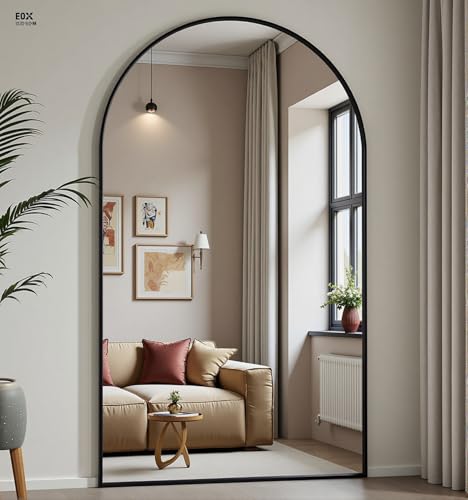 Dewfig Arched Full Length Mirror, 78"x38" Large Floor Mirror with
